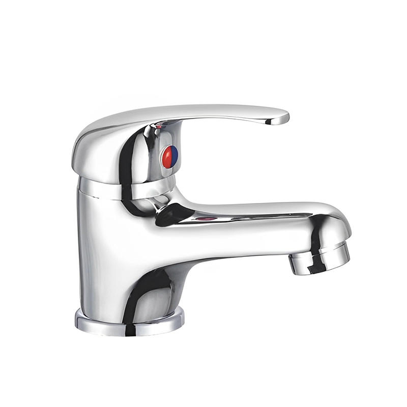 OJ-J1281H Modern Design Silver Color Bathroom Zinc Alloy Basin Faucet