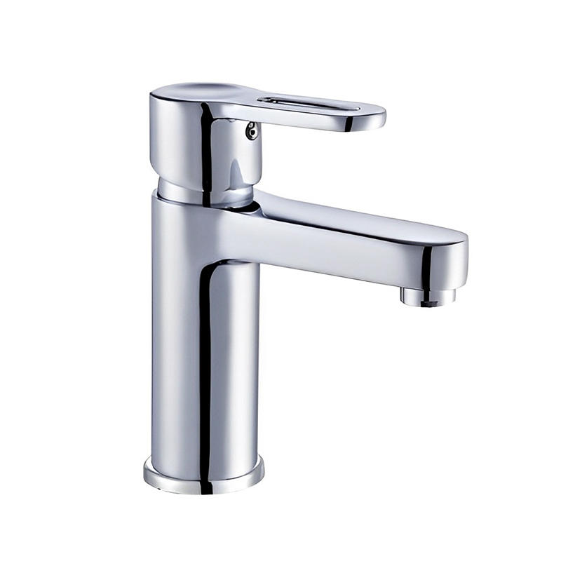 OJ-J1801H Single Switch Basin Sink Hot and Cold Water Stainless Steel Basin Faucet