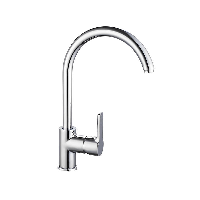 OJ-J2467H High Arc Single Handle Kitchen Sink Brass Kitchen Faucet