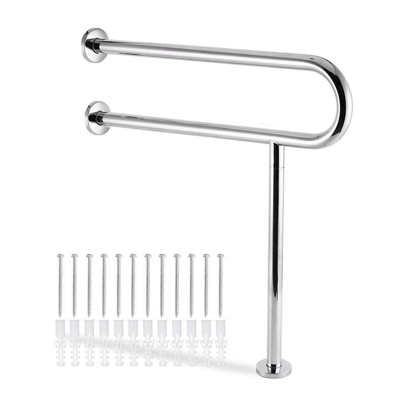 OJ-ZM2007 Bathroom Toilet Rail Support for Elderly Bariatric Disabled Stainless Steel Commode Medical Accessories Safety Disabled Toilet Handrail