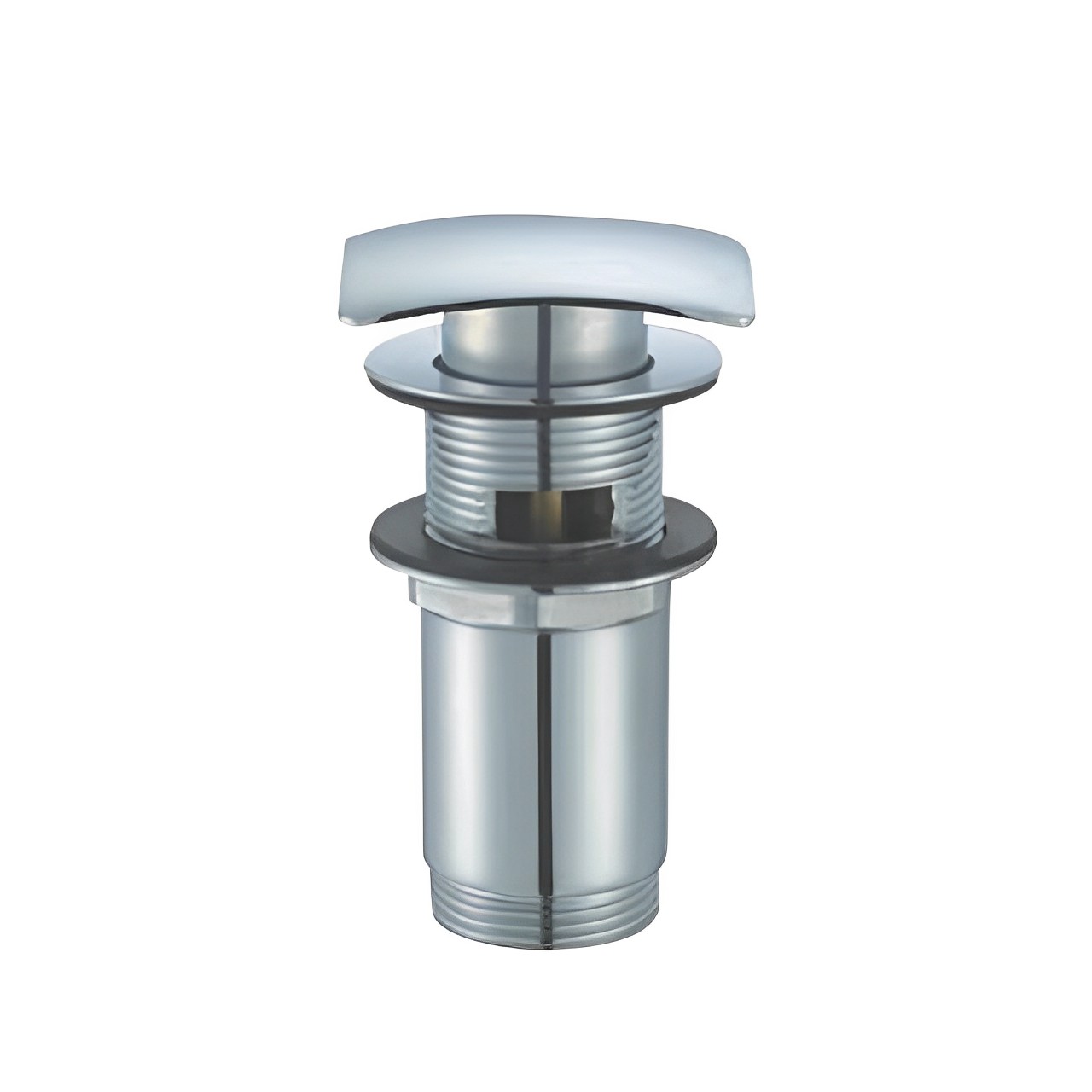 1034  Full-Size Bounce Bullet Type Pop Up Basin Drain Strainer Chrome Anti-Clogging Sink Drain Filter with Hair Catcher Basin Drainer