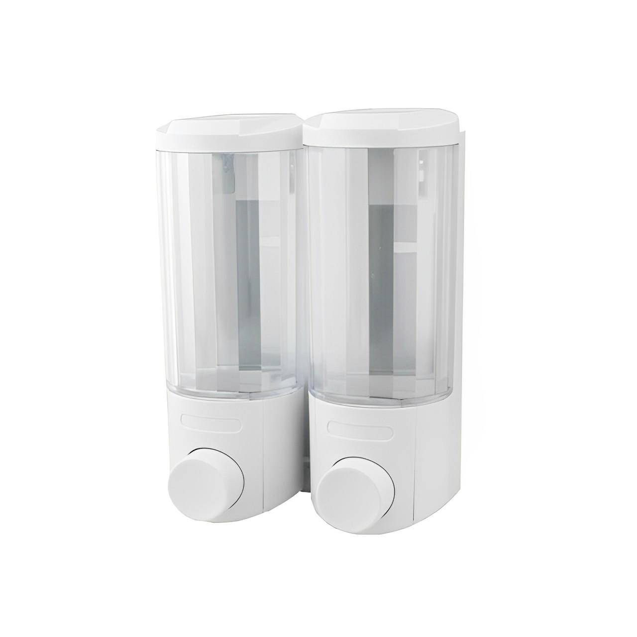 OJ-YL31W-D 10.15oz(300ML)*2 Hand Soap Dispensers ABS Plastic Wall Mounted Liquid Soap Dispenser