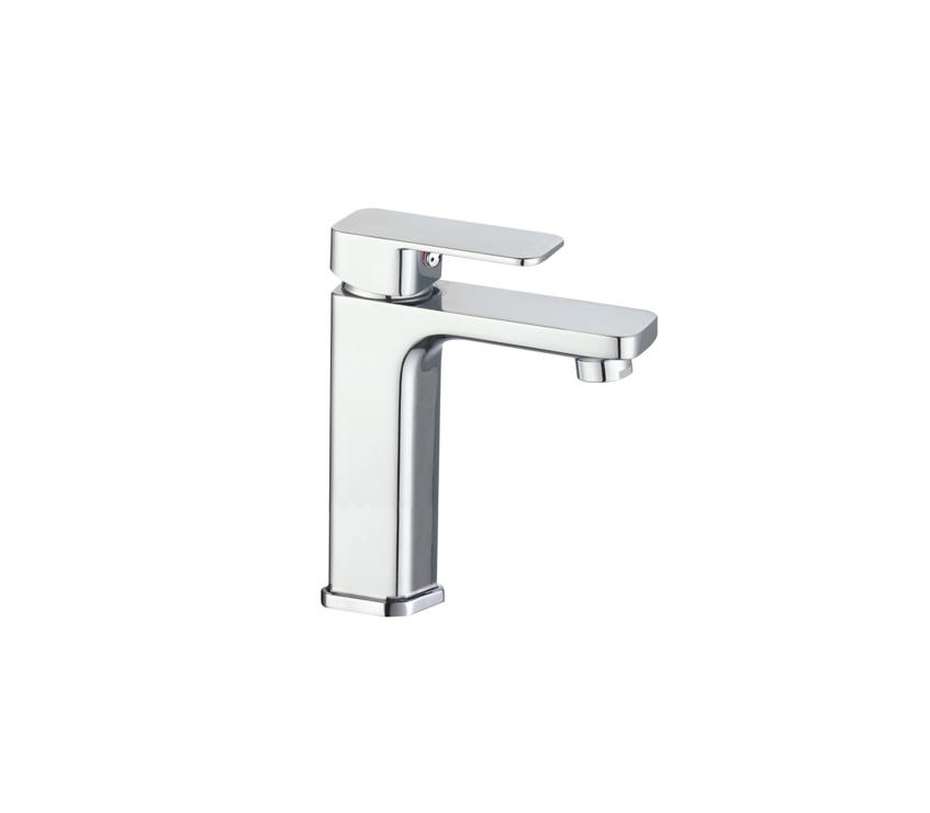 OJ-J2482H Chrome Vessel Sink Faucet Single Handle Tall Bathroom Sink Faucet Minimalist Washroom Brass Basin Faucet