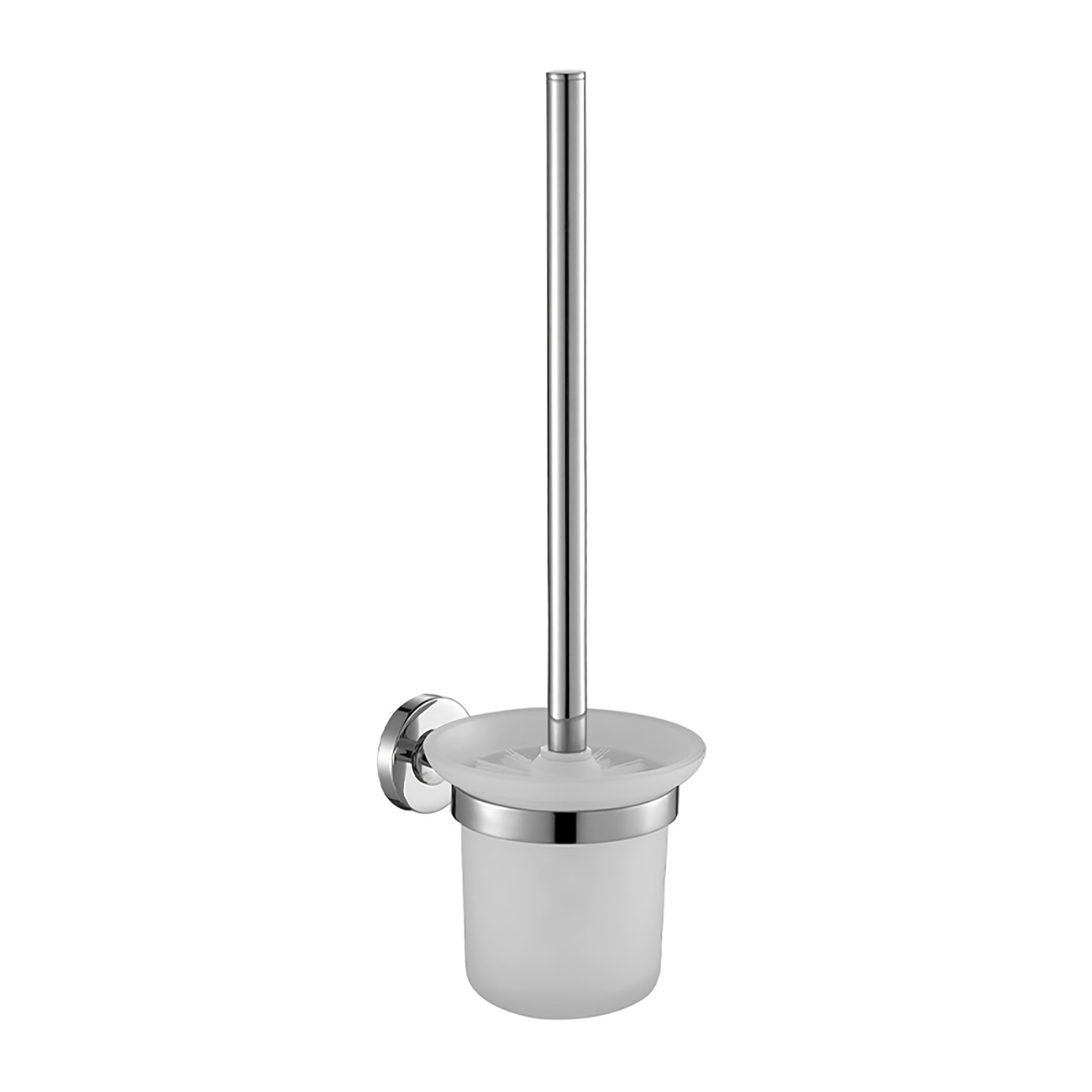 OJ-L8813J Wall-Mounted Anti-Slip Handle Toilet Brush Holder Contain Holder Brass Bathroom Accessories