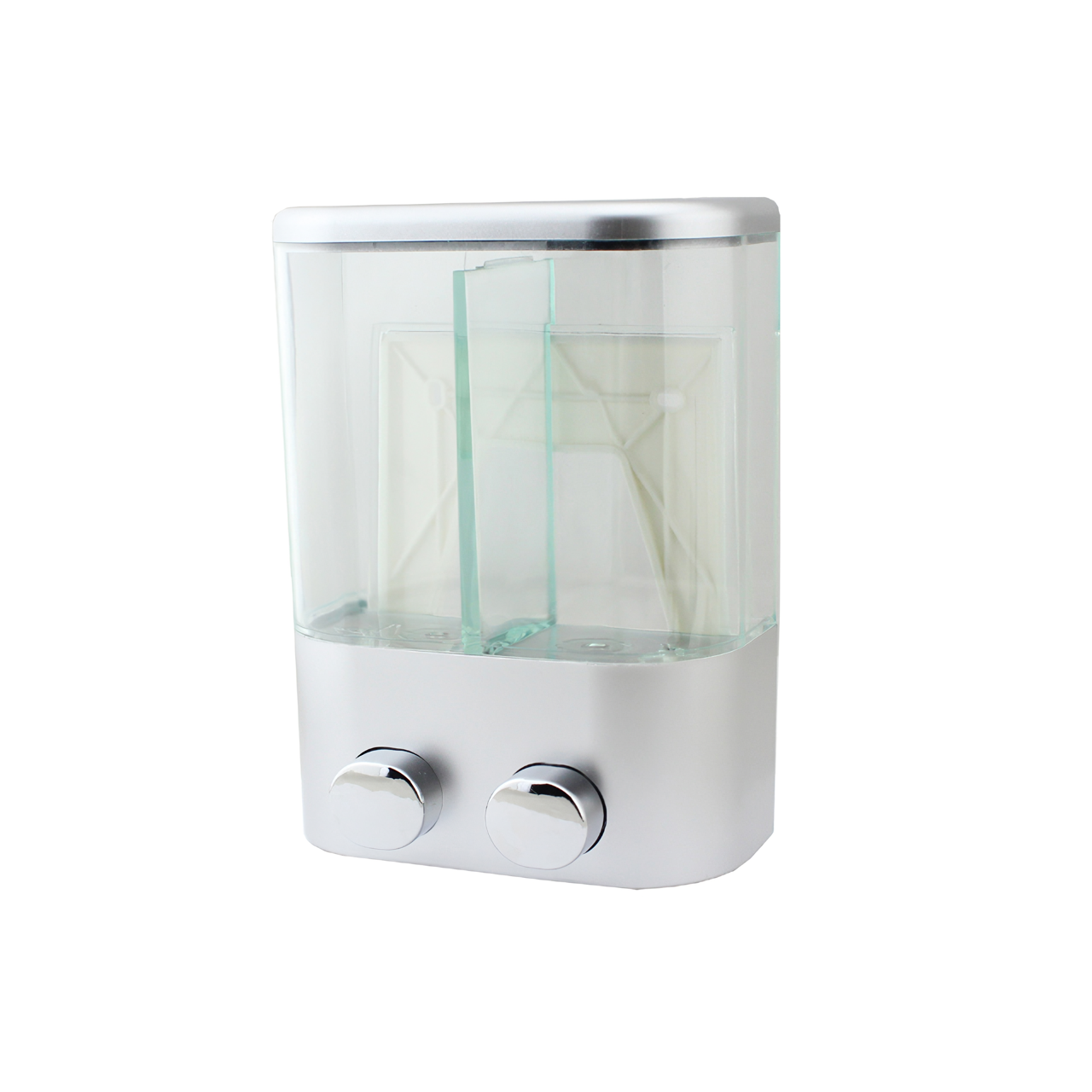OJ-YL19Y-D Bathroom 600ml ABS Matte Manual Liquid Soap Dispensers Visual Window Sanitary Wall Mounted Liquid Soap Dispenser
