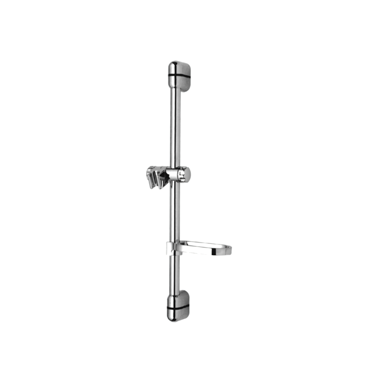 H109C Slide Bar Wall Mount Bathroom Slide Bar and Holder with Adjustable Handheld Shower Head Holder Polished Chrome Shower Sliding Bar