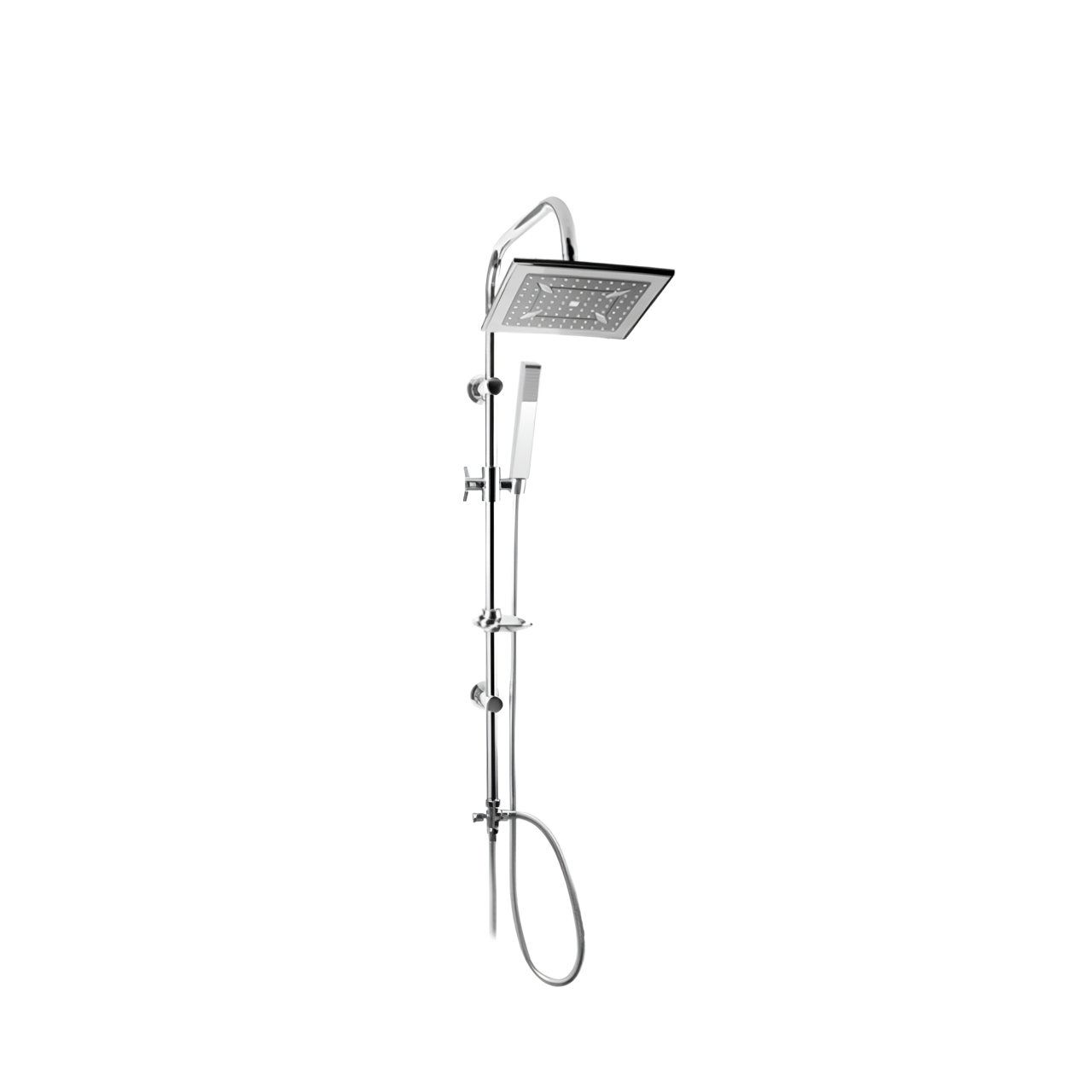 L711C Square Shower Faucet Shower Room Hardware Fitting Modern Furniture Shower Set