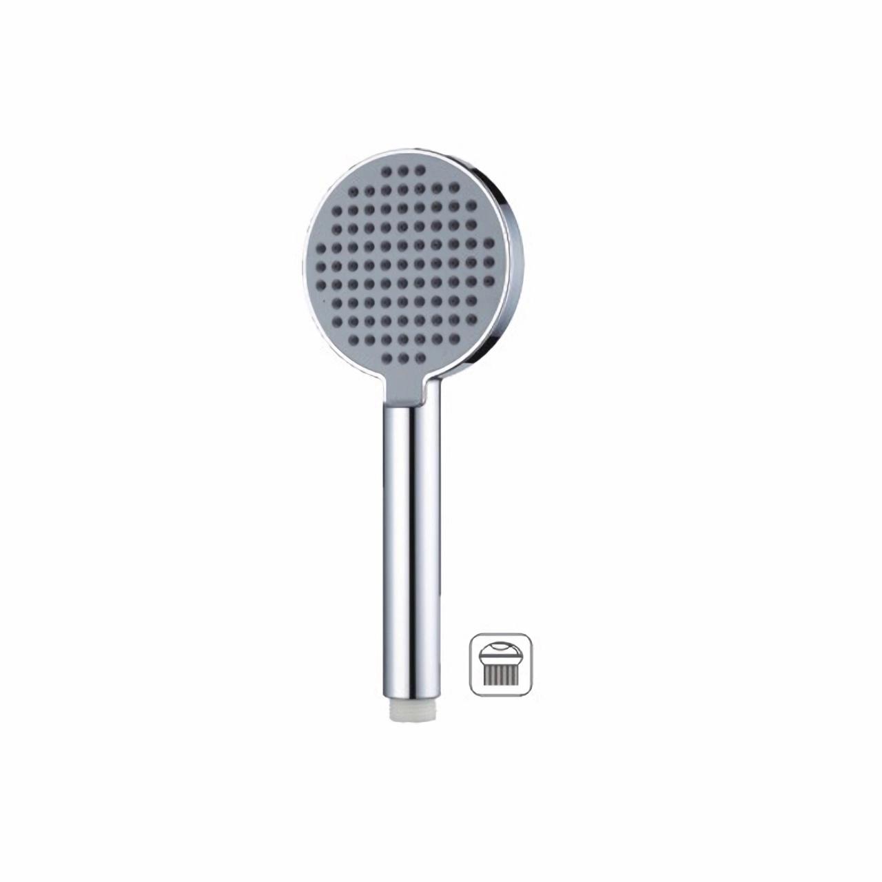 Are there specific considerations for choosing a bathroom shower head for homes with hard water?