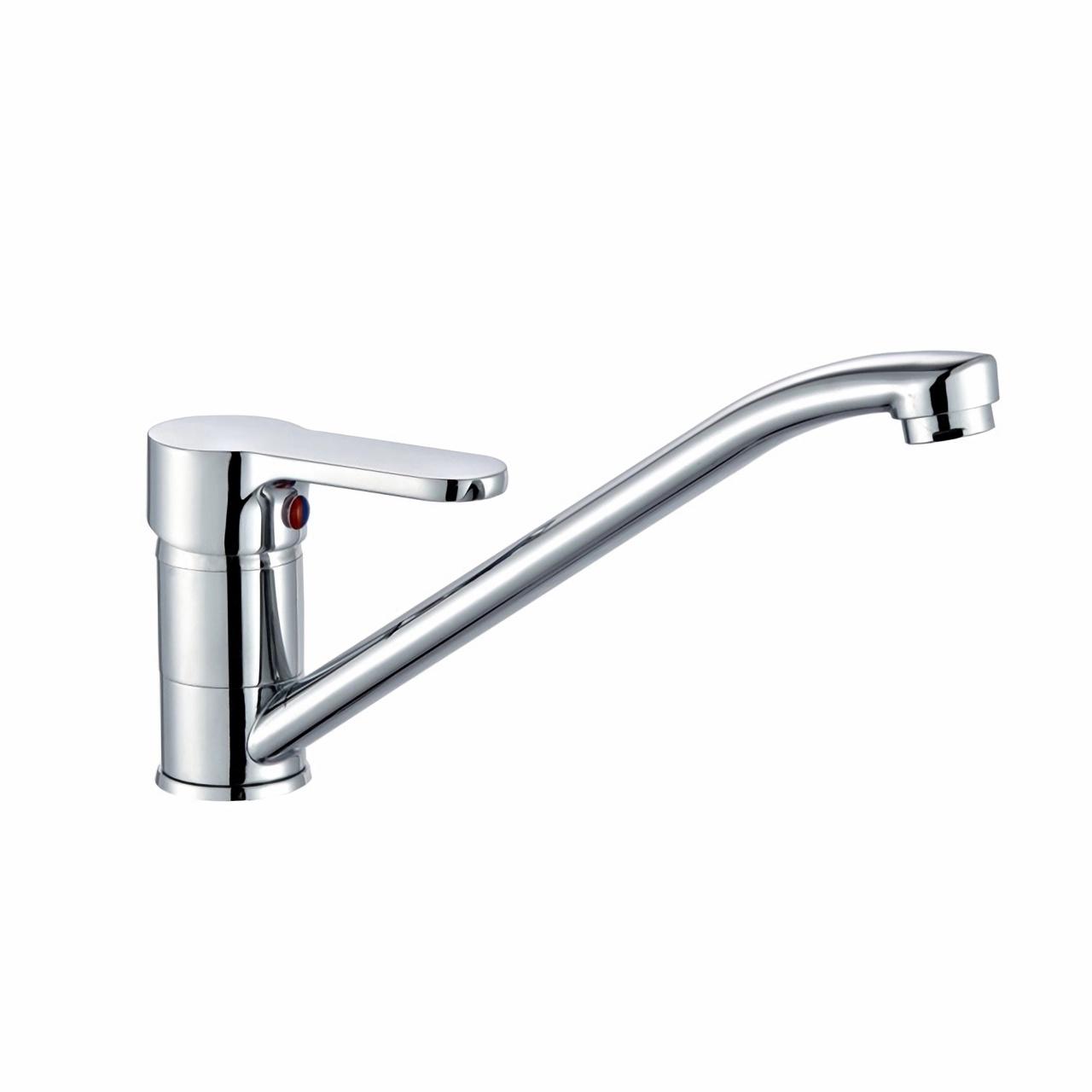 OJ-J2207H Easy to Install and Smooth Water Outlet Kitchen Sink Faucet Mixer Hot and Cold Water Single Hole Faucet Zinc Alloy Kitchen Faucet