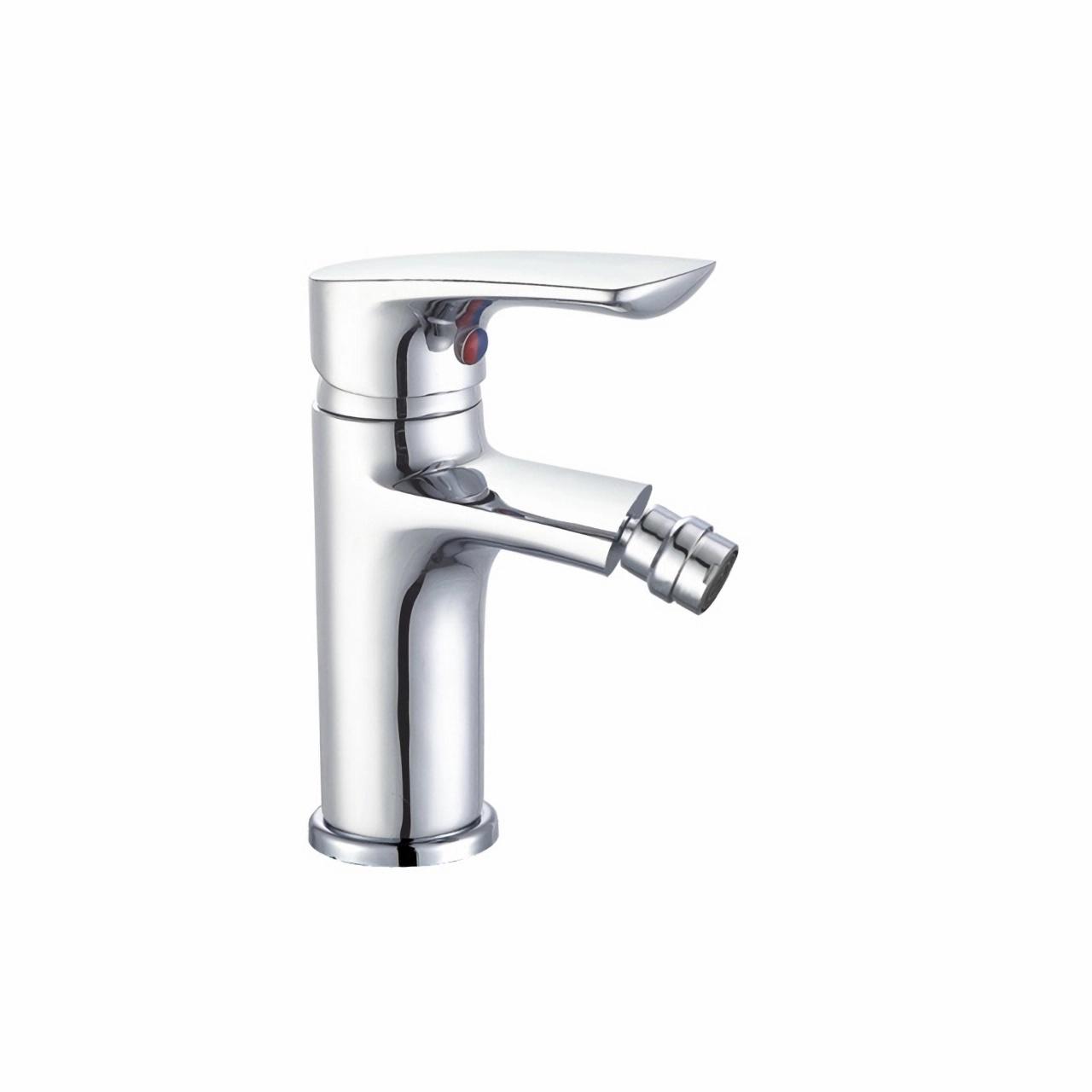 OJ-J0182H Single Handle Chrome Polished Lavatory Vanity Vessel Sink Faucets One Hole Deck Mount Brass Basin Faucet