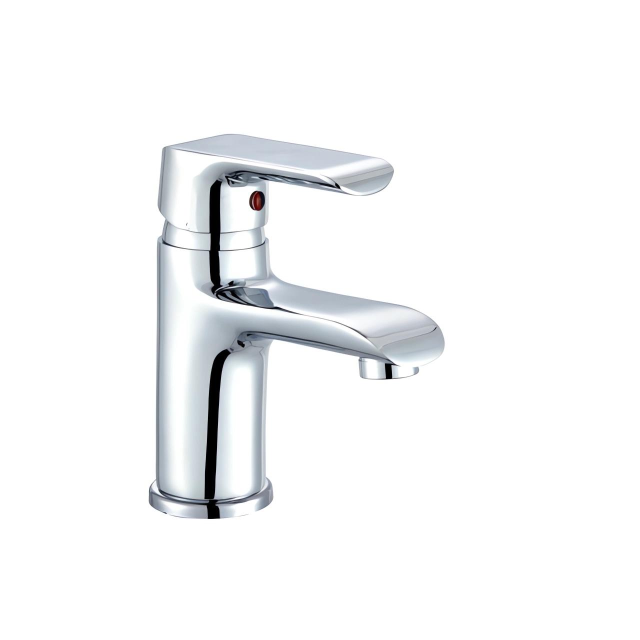 OJ-J1481H Small Size Full Brass Basin Faucet Bathroom Chrome Plating Faucet Single Lever Hot And Cold Water Brass Basin Faucet